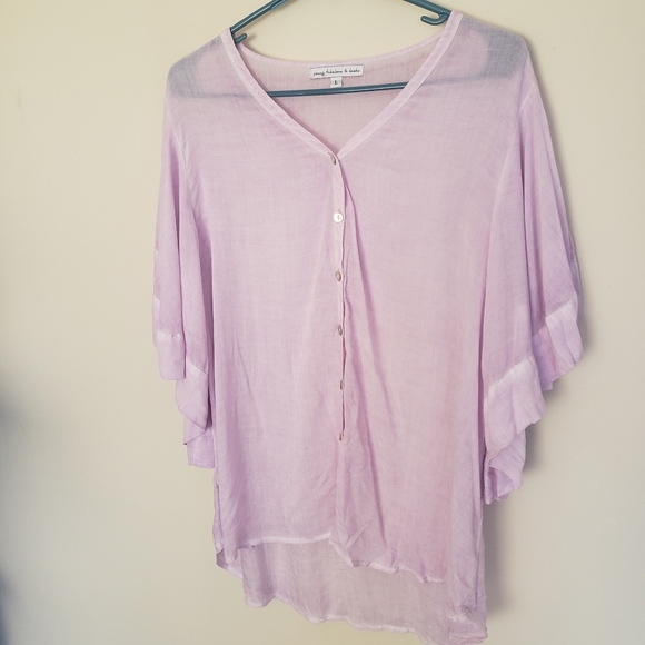 Young, Fabulous & Broke Russo Top Lilac Size Large - Picture 8 of 8